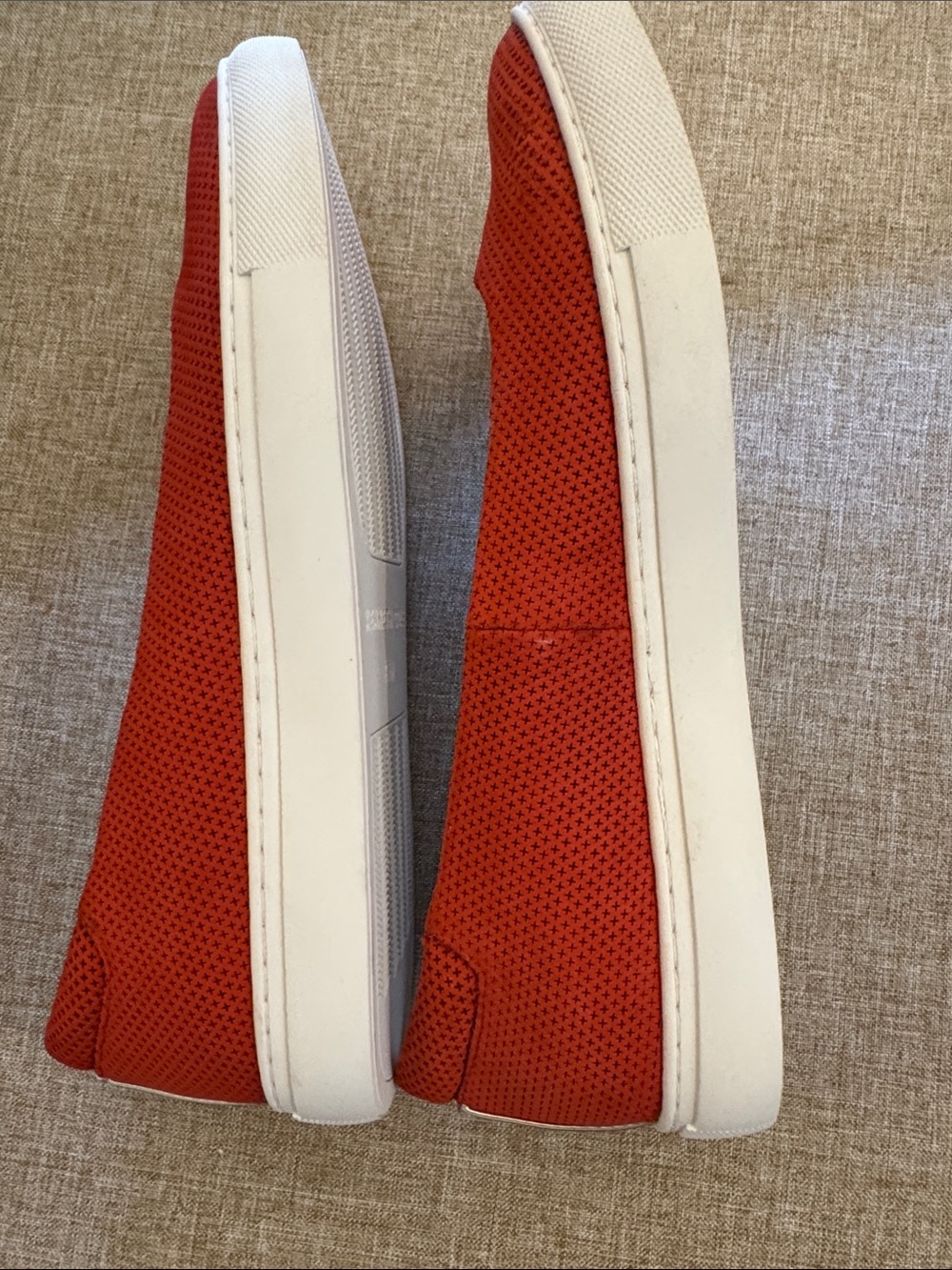 Kenneth Cole Coral Orange Mesh‎ Slip-On Flats SZ 8.5 - Picture 3 of 5